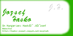 jozsef hasko business card